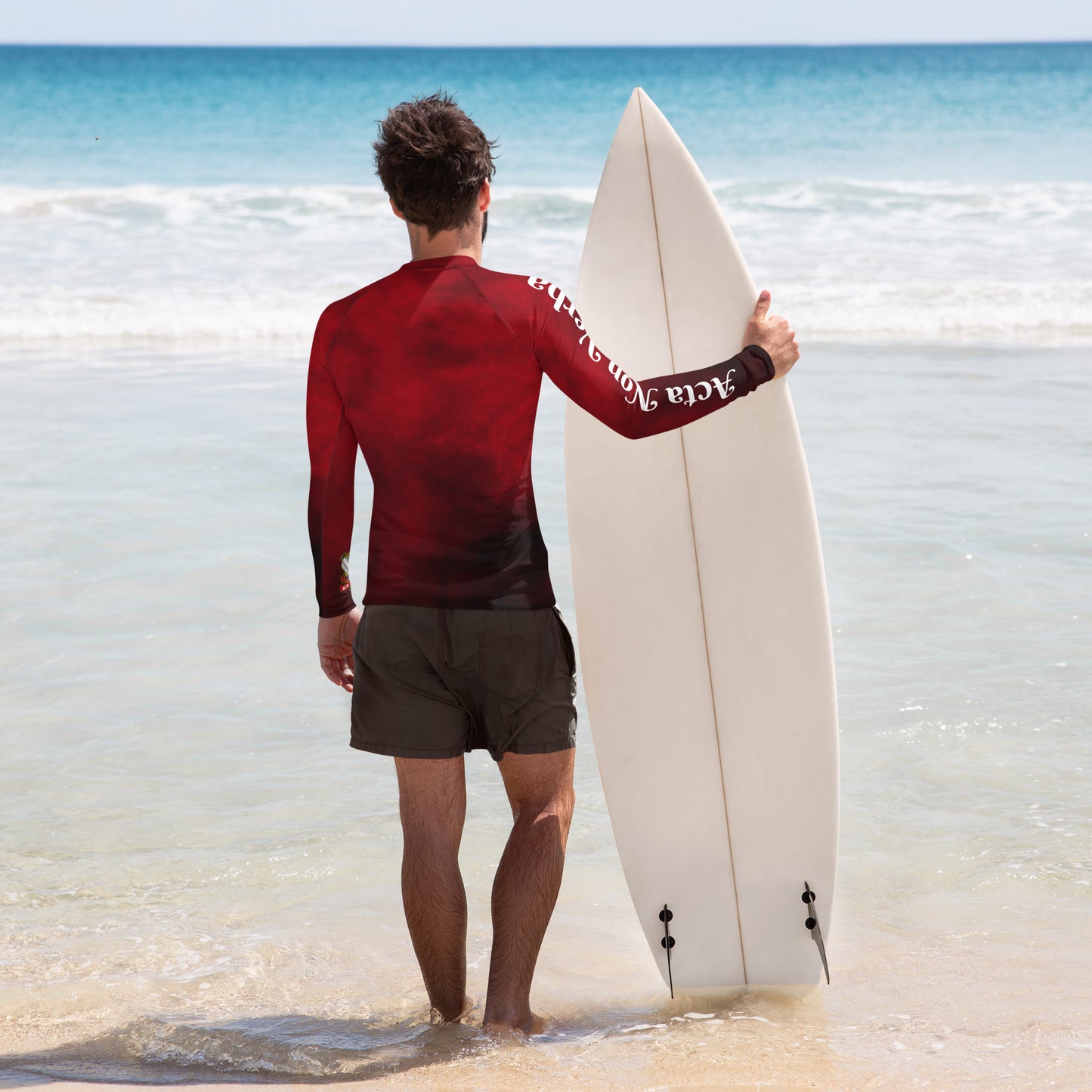 ANV Men's Scuba Diving Rum Punch Red Rash Guard