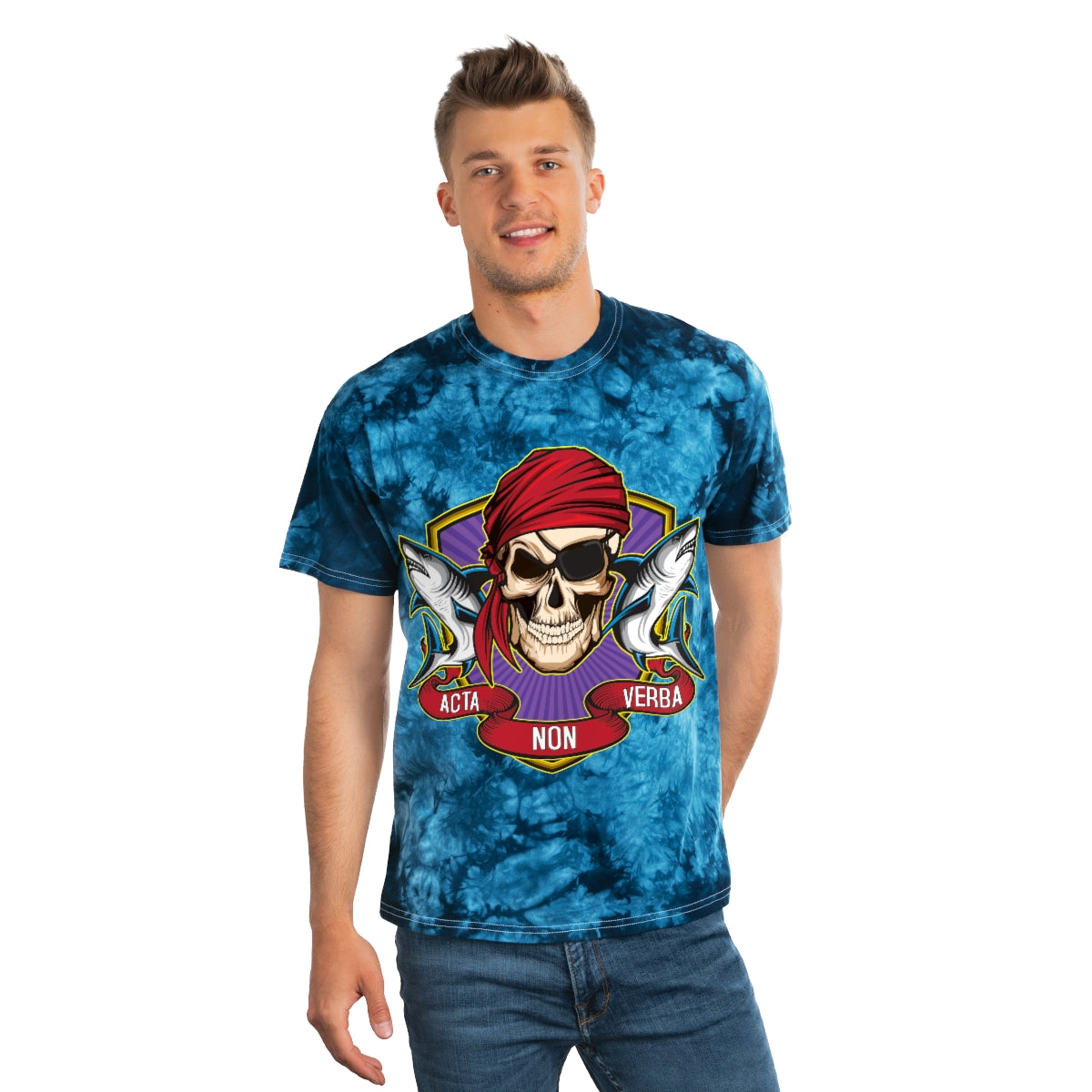 Unisex Tie-Dye Tee, Crystal - Classic Edition
