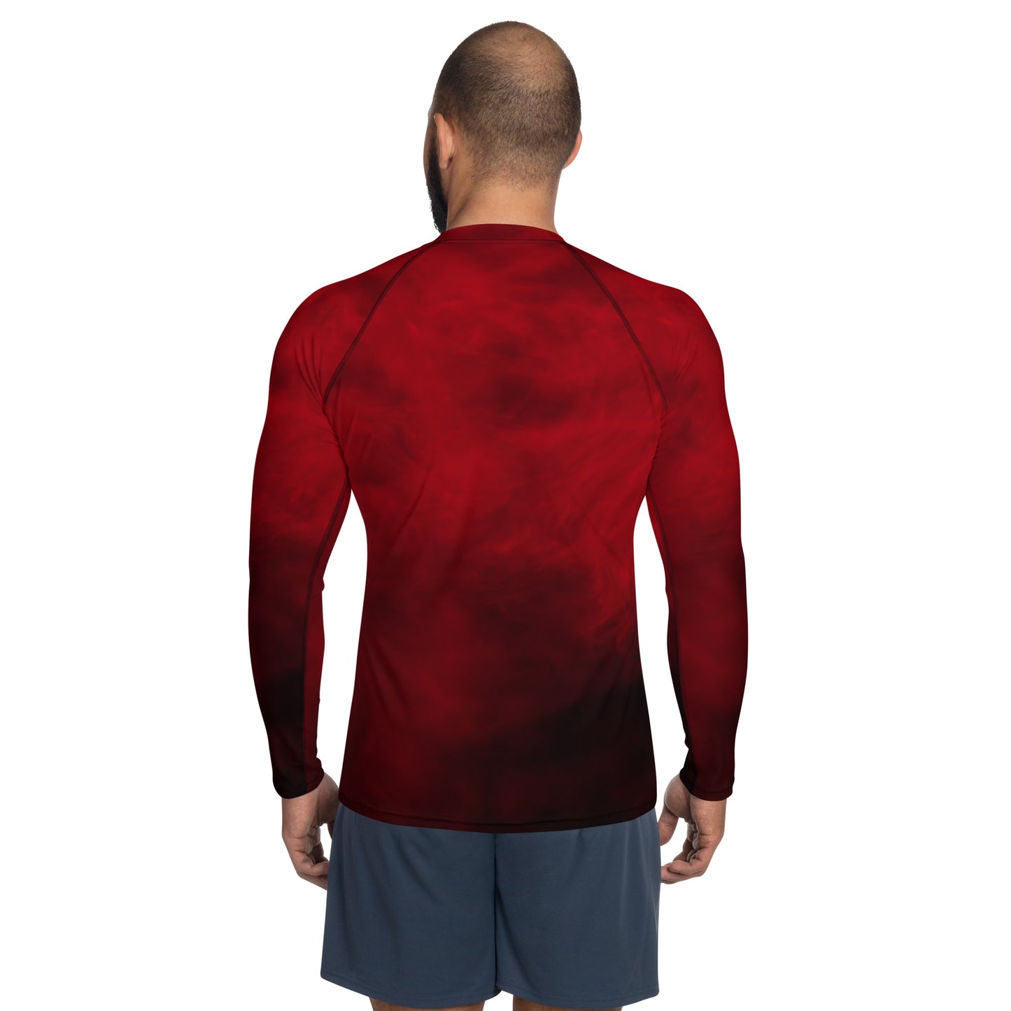 Men's Rum Punch Red Rash Guard - Surfing