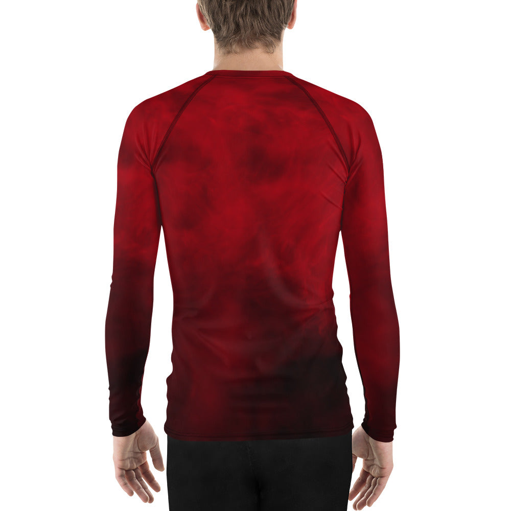 Men's Rum Punch Red Rash Guard - Soccer/Futbol