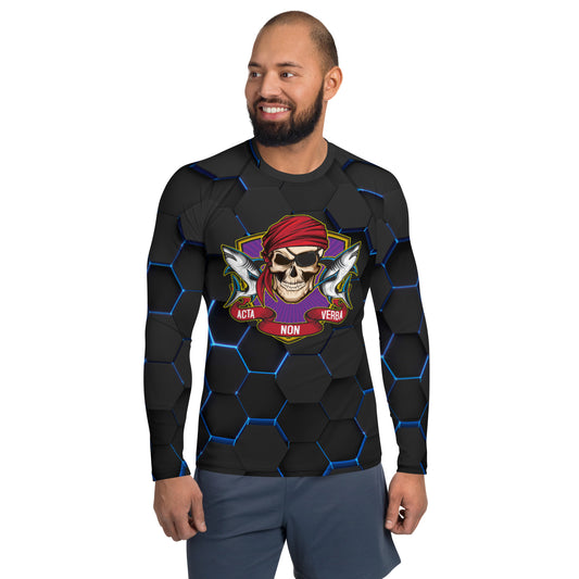 Men's Hexciting Black Rash Guard - Classic Edition