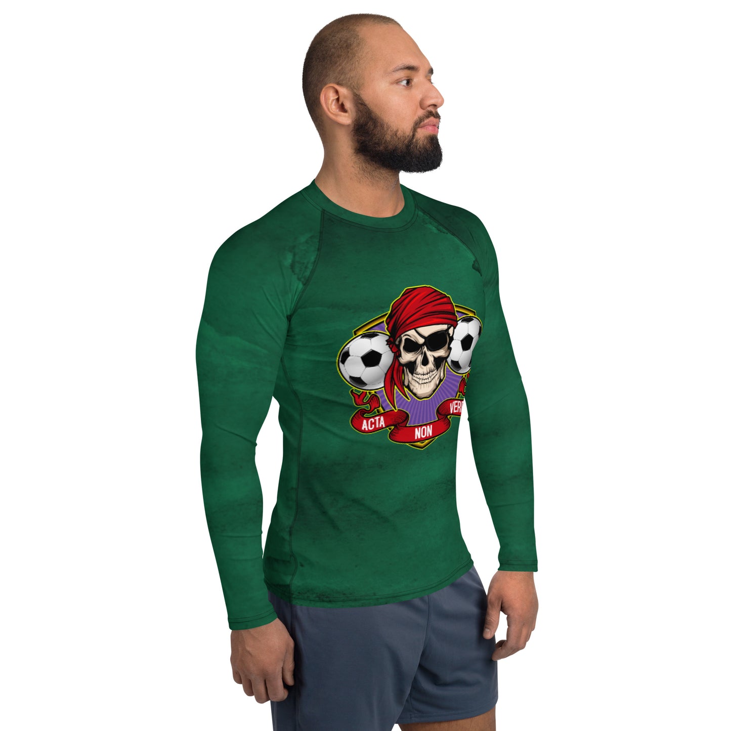 Men's Emerald Envy Rash Guard - Soccer/Futbol
