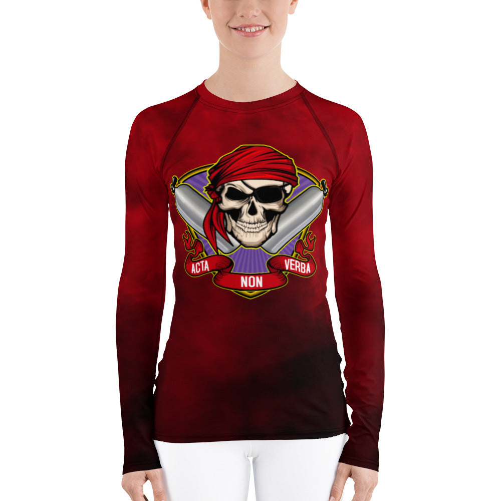 ANV Women's Scuba Diving Rum Punch Red Rash Guard