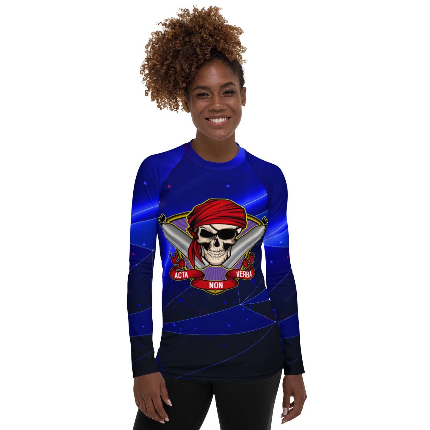 ANV Women's Scuba Diving Blue Extreme Rash Guard