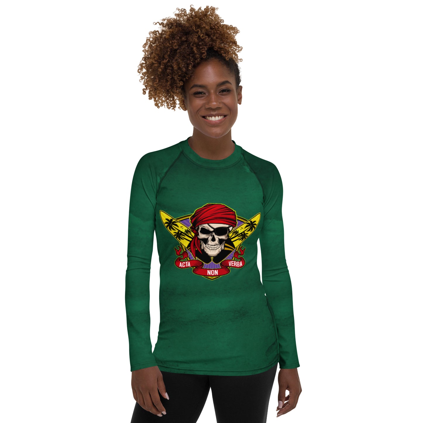 Women's Emerald Envy Rash Guard - Surfing