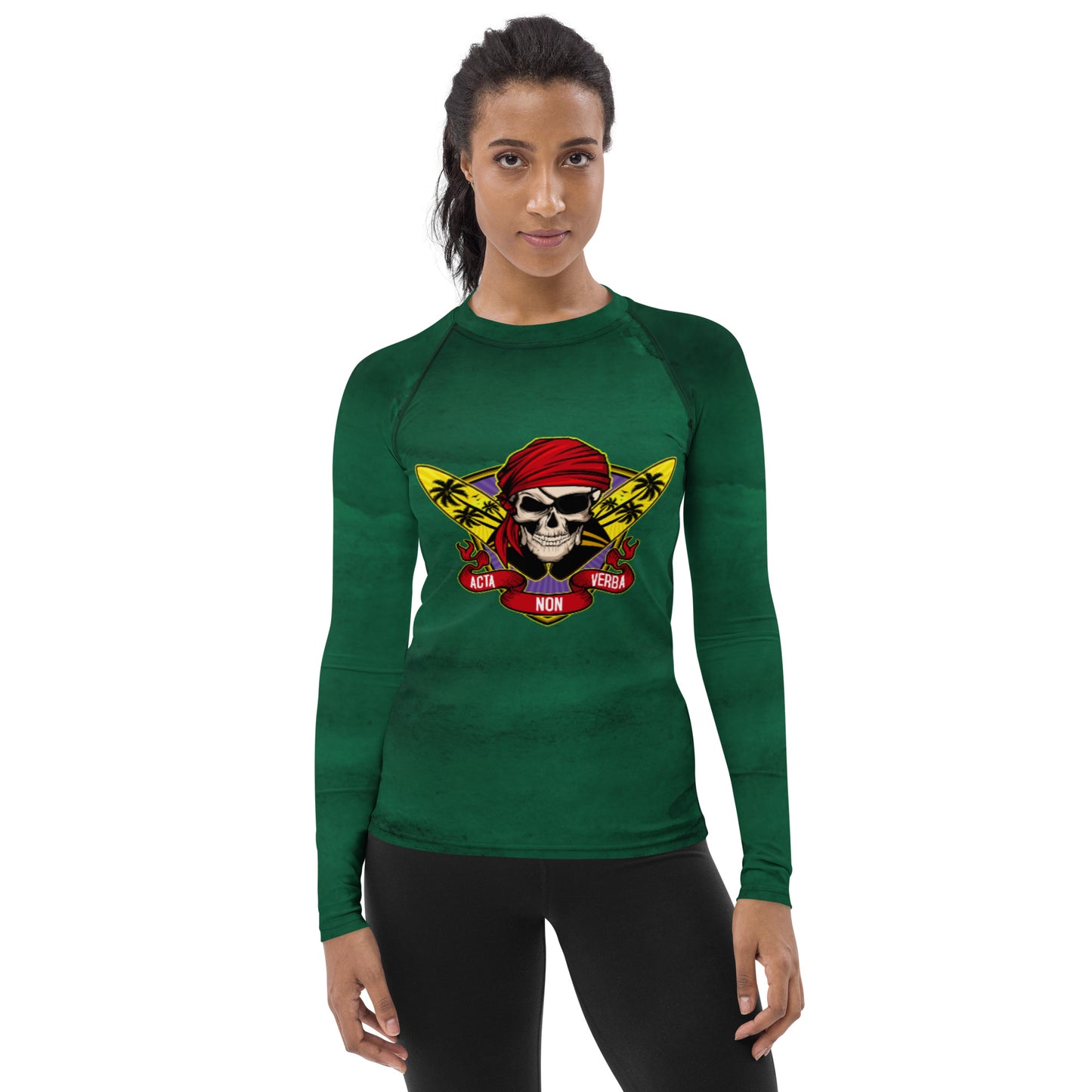 Women's Emerald Envy Rash Guard - Surfing
