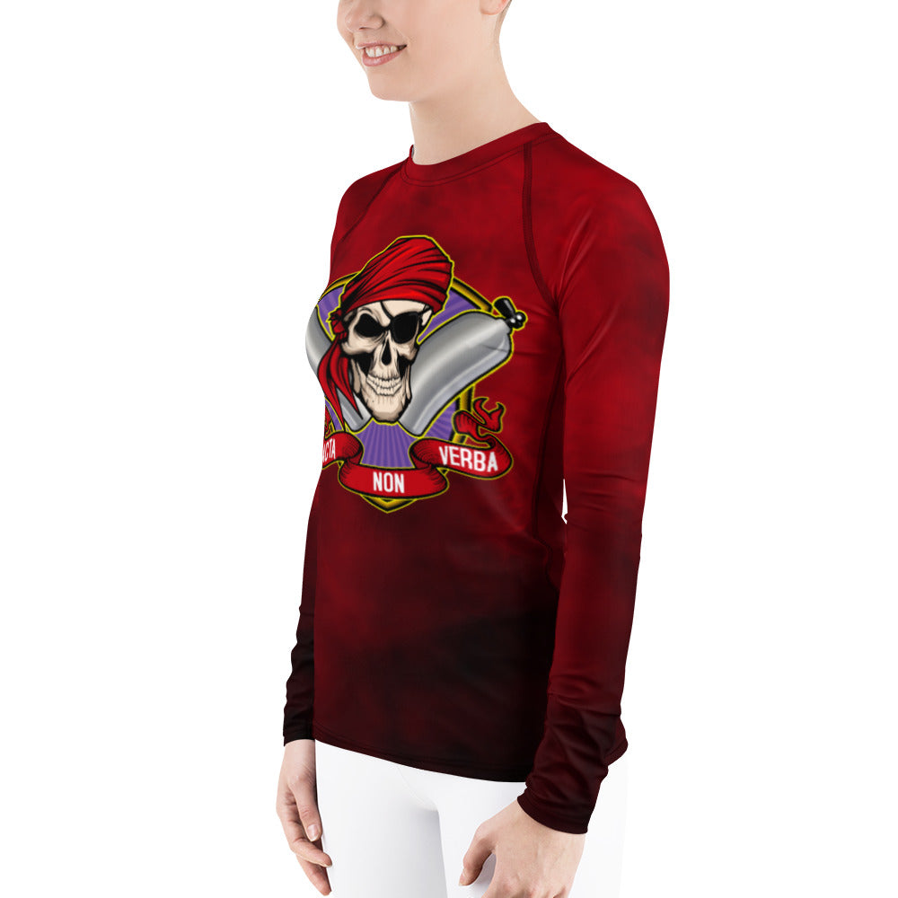 ANV Women's Scuba Diving Rum Punch Red Rash Guard