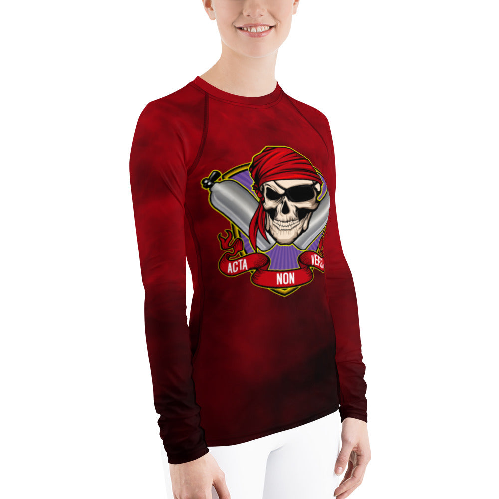 ANV Women's Scuba Diving Rum Punch Red Rash Guard