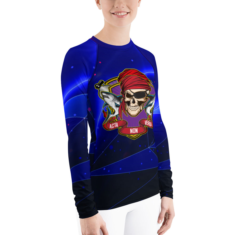 Women's Blue Extreme Rash Guard - Classic Edition