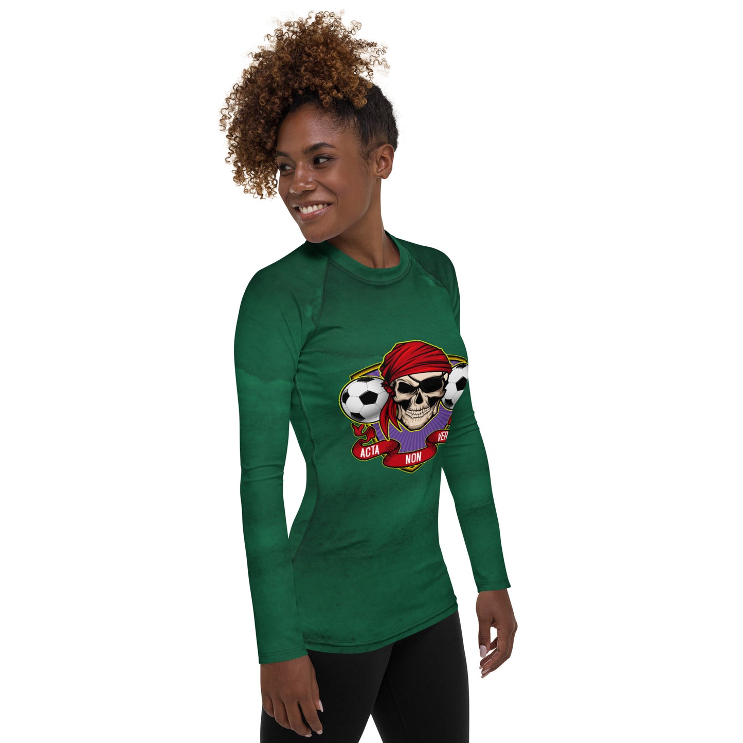 Women's Emerald Envy Rash Guard - Soccer/Futbol