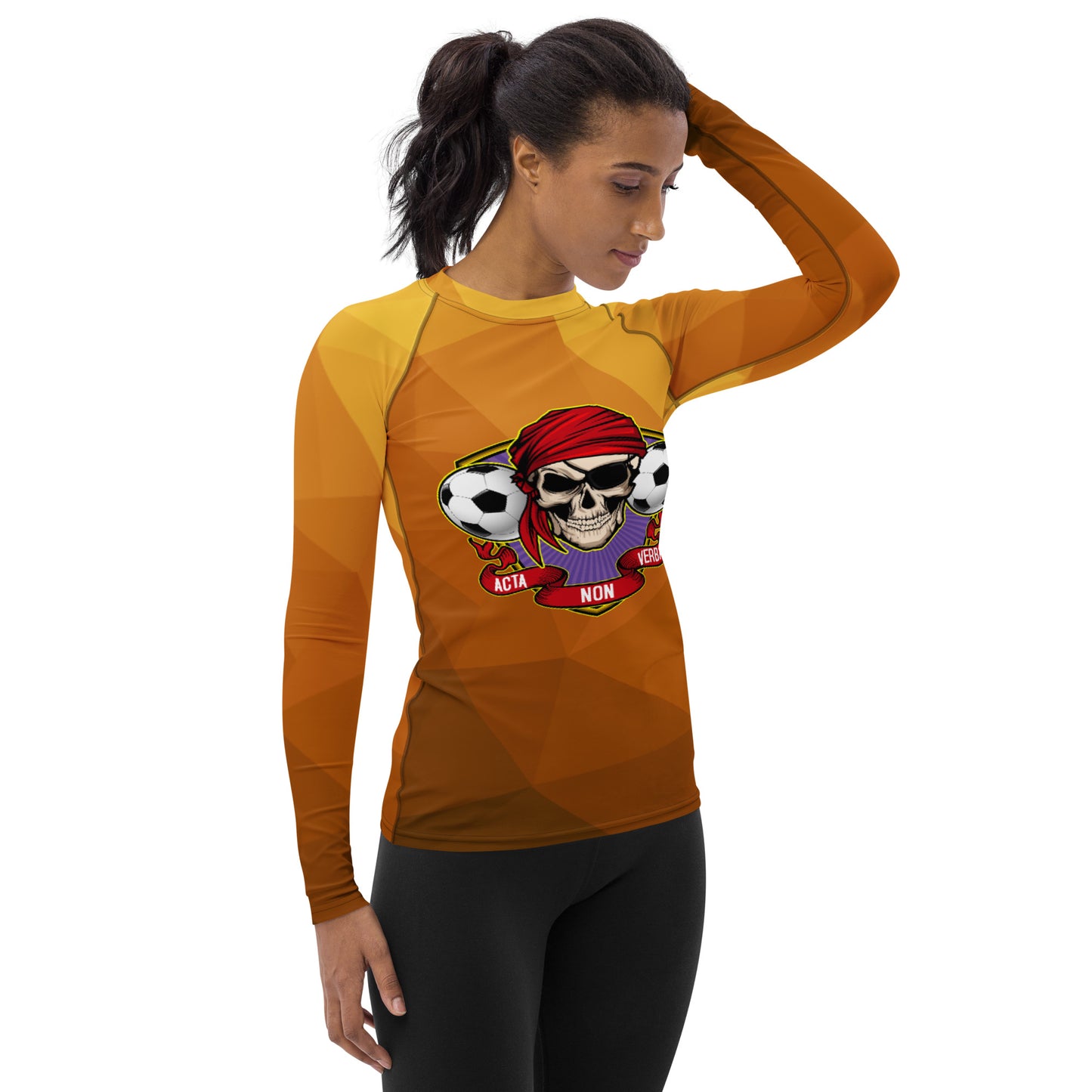 Women's Sunrise Sensation Rash Guard - Soccer/Futbol