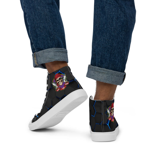 Men’s Custom High Top Canvas Shoes - ANV Scuba Edition