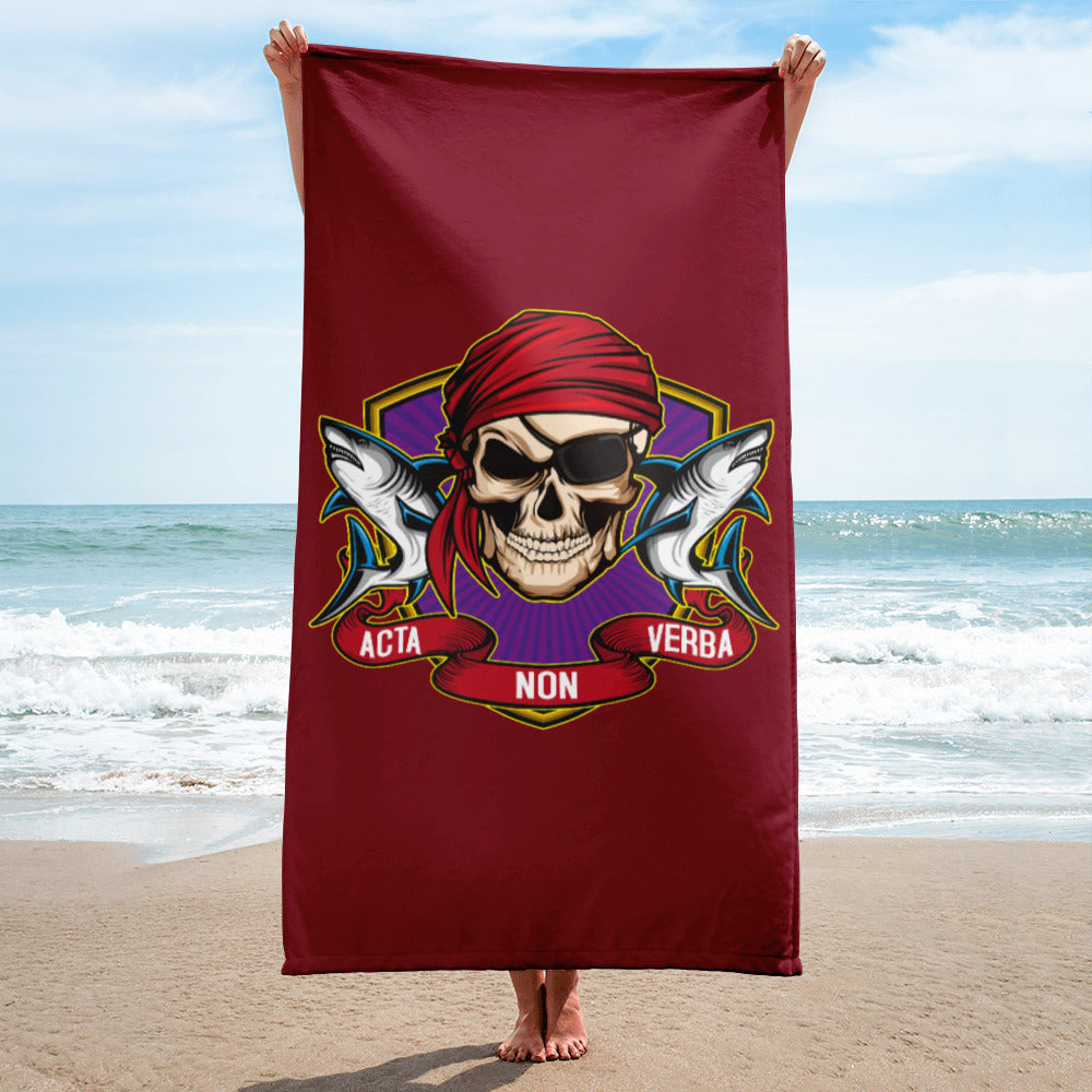 ANV Rum Punch Red Beach Towel