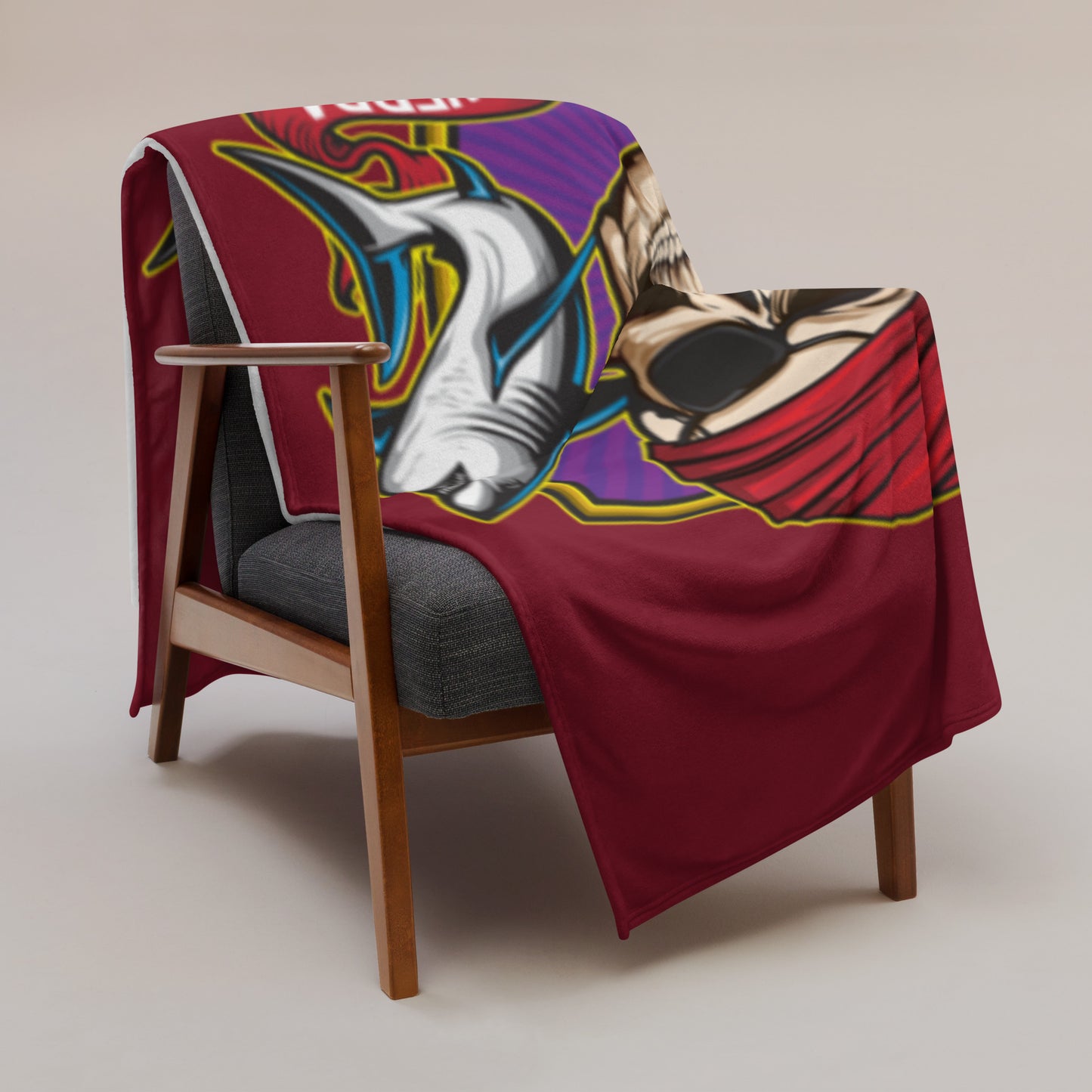 ANV Rum Punch Red Throw Blanket