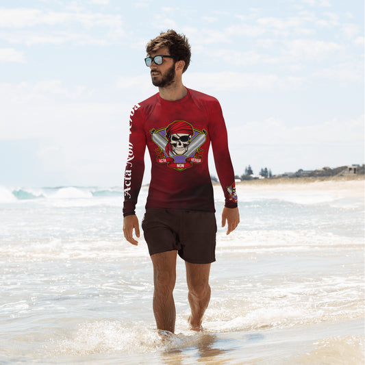 ANV Men's Scuba Diving Rum Punch Red Rash Guard
