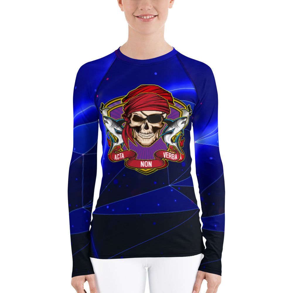 Women's Blue Extreme Rash Guard - Classic Edition